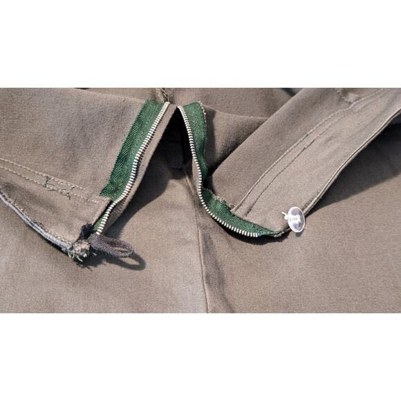 Gloria Vanderbilt Loden Side Zip No Waistband Flat Front Pedal Pusher Pant Sz 14 - Picture 6 of 11